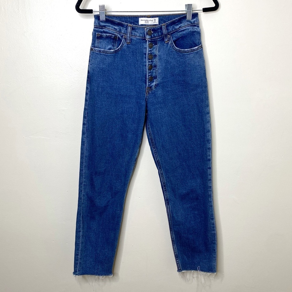 Abercrombie The Mom Jean High Rise Button Fly